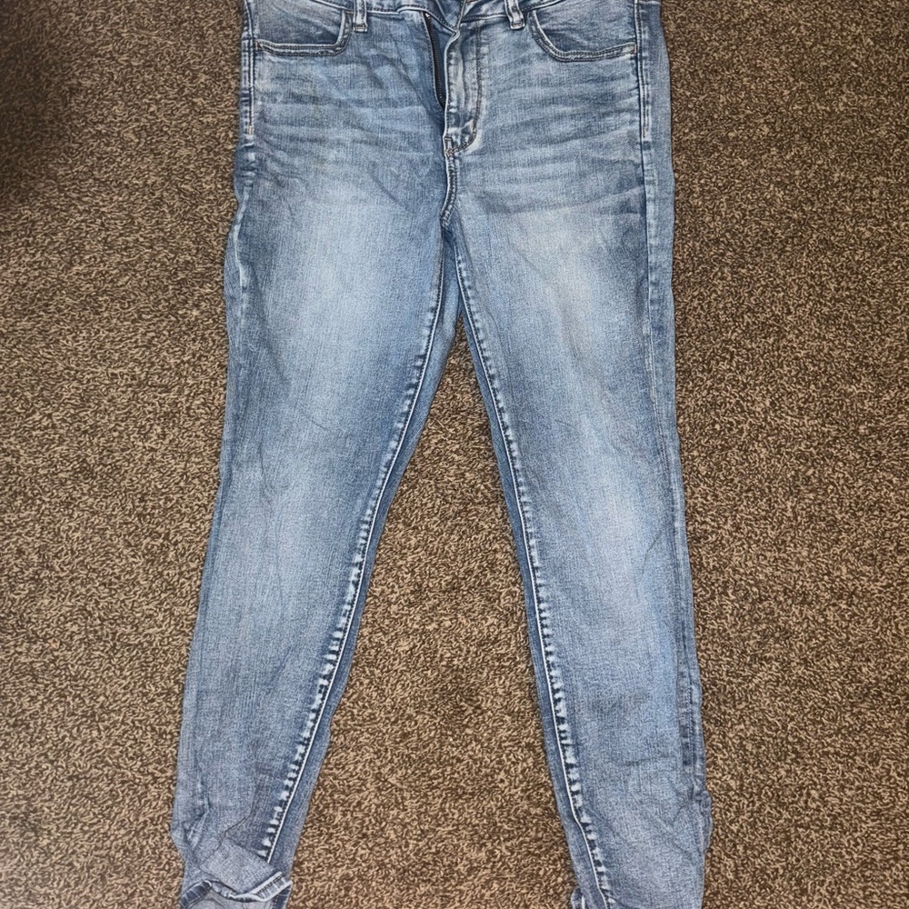 Hi rise light wash Jeans